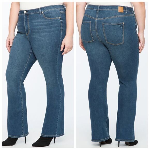 Eloquii Slim Bootcut Jean Size 18 - Picture 2 of 12